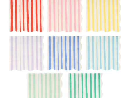 Mixed Stripe Cocktail Napkins Online