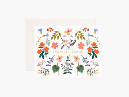 Botanical Congrats Card For Sale