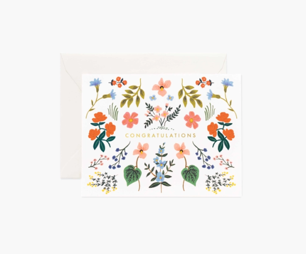 Botanical Congrats Card For Sale