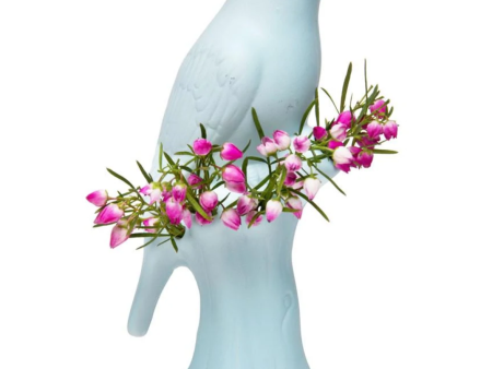 Baby Blue Porcelain Bird Vase Sale