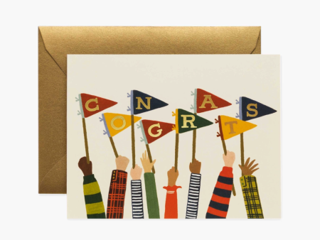 Congrats Pennants Card Fashion