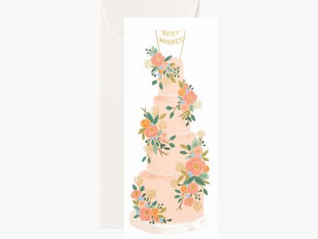 Tall Wedding Cake Card For Sale