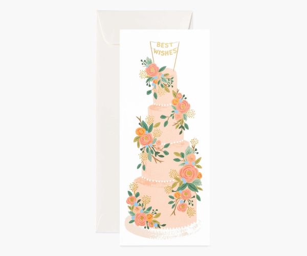 Tall Wedding Cake Card For Sale