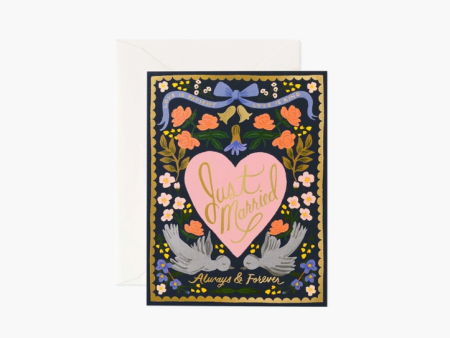 Love Birds Wedding Card Online Sale