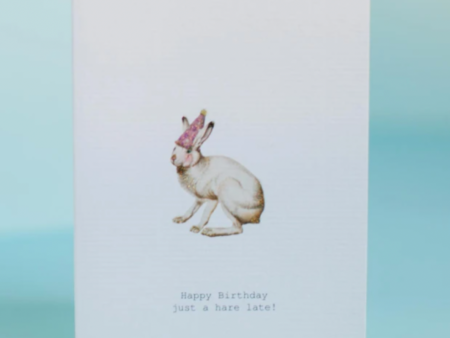 A Hare Late Greeting Card on Sale