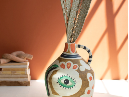 Ceramic Pitcher Vase with Eye Online Hot Sale