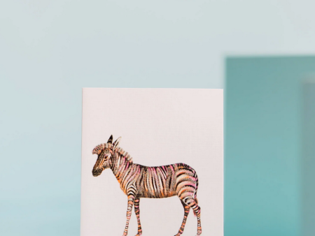 Be Bold Zebra Greeting Card For Discount